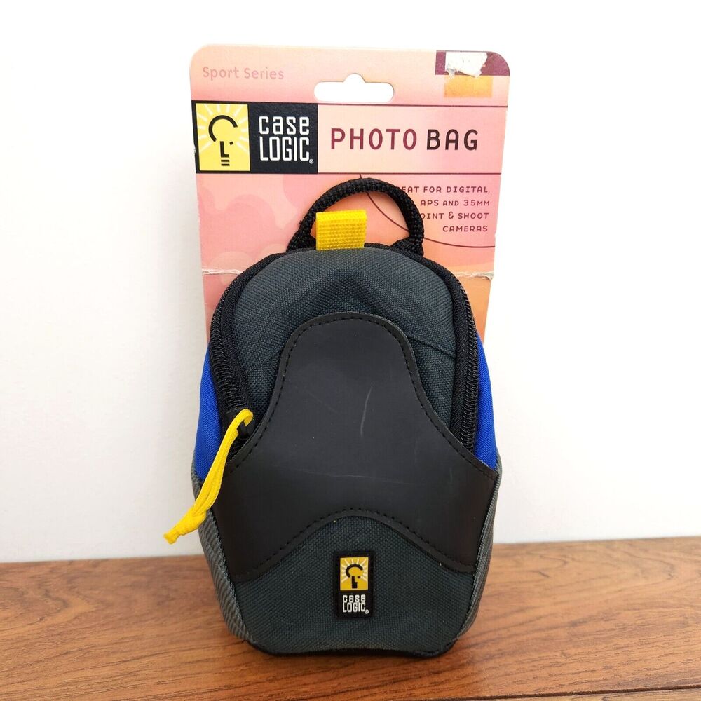 Case Logic Digital Photo Bag Black Blue Yellow New LSS2 Digital & 35mm Cameras